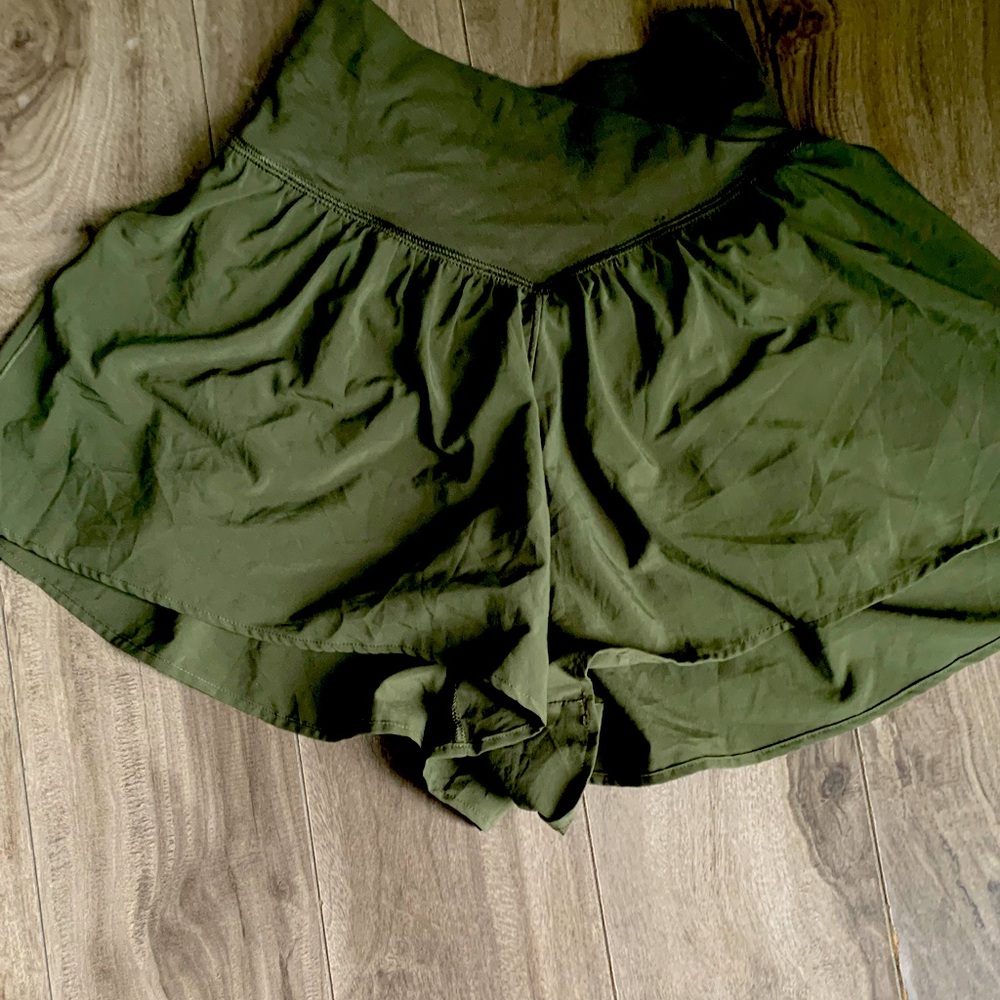 Olive Green Women's Shorts